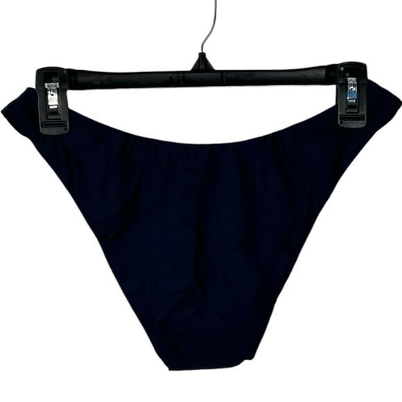 J. Crew Mid-Rise High Cut Leg Cheeky Bikini Swim Bottom in Navy Blue BC125 NWT - Picture 5 of 11